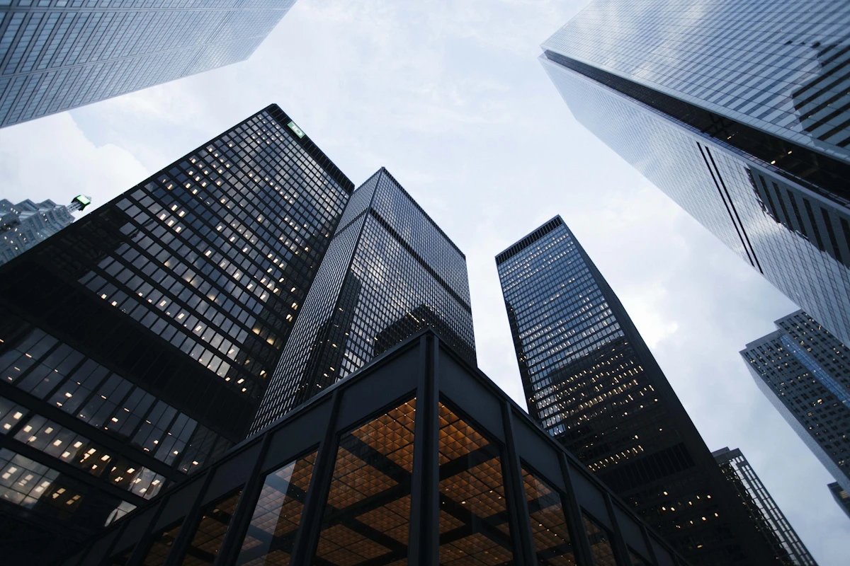 Geometric contemporary building facades